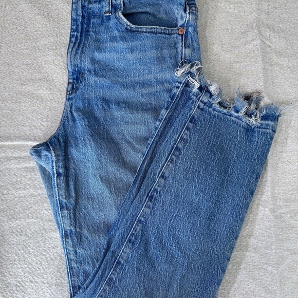 Madewell Denim - Madewell Frayed Hem Blue Women Jeans